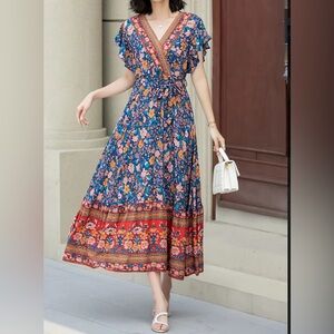 Boho Floral Dress